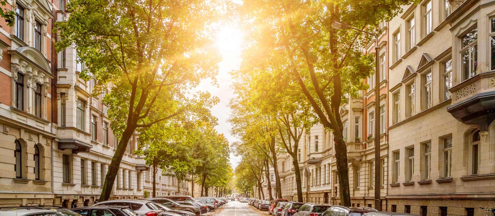 Leipzig_Straße_Sonnenuntergang